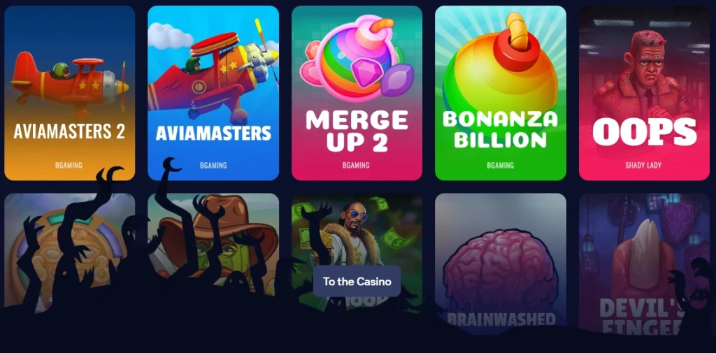 Aperçu de la page d’affiliation Vicibet Casino