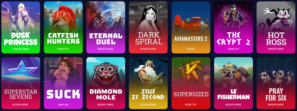 Aperçu de la page d’affiliation Vicibet Casino